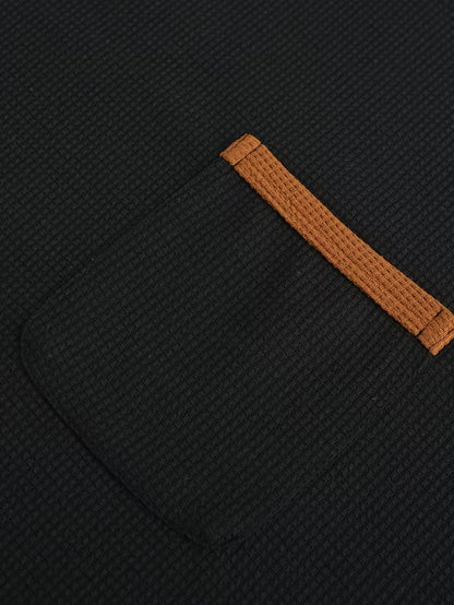 Men’s Waffle Knit Short Sleeve Tee – Solid Color Casual Summer T-Shirt, Round Neck, Textured Fabric, Machine Washable, Regular Fit for Teens & Young Adults