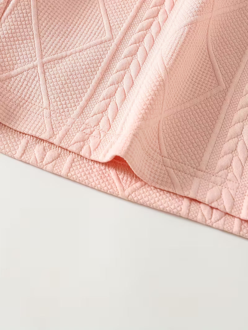 Men’s Lightweight Short Sleeve Tee – Soft Pink Polyester Casual T-Shirt, Round Neck, Regular Fit, 240gsm Breathable Summer Top