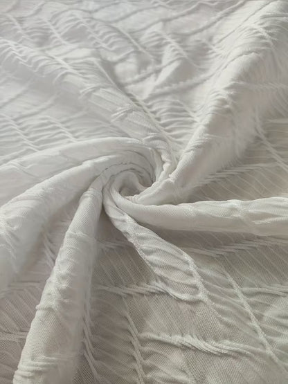 Men’s Luxury Jacquard Short Sleeve T-Shirt – Slim Fit Round Neck, Breathable Fabric for Summer Casual & Daily Wear